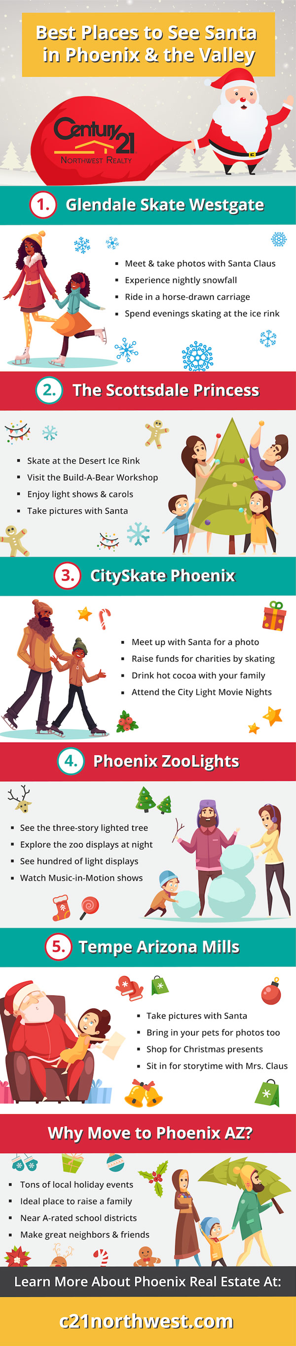 best places to see santa in phoenix